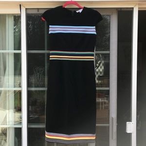 Diane Von Furstenberg Hadlie Striped Ponte Dress 4